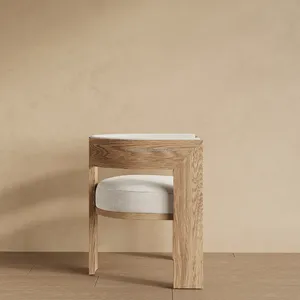 Neuzugang Luxusmöbel Esstische Rechteckiges Esstischset moderner Massiv-Eichenholz-Esstisch- und Stühlset für 8 Personen