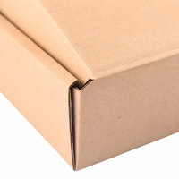 Boîte d'expédition en carton kraft à couvercle rabattable, carton ondulé, boîte pliante durable, boîte d'expédition écologique pour l'emballage d'électronique grand public