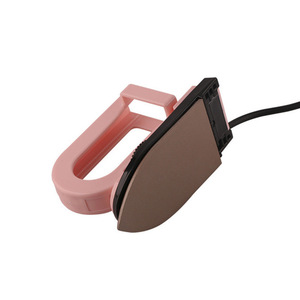 Plancha de Vapor Portátil Eléctrica Mini, Plancha de Mano 110V 220V, Vaporizador de Ropa Rosa - Product Image 3