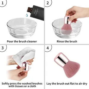 1 Pinceau professionnel pour nail art en forme de champignon, pour peinture, gel, dépoussiérage et maquillage, accessoires et outils de manucure - Product Image 6