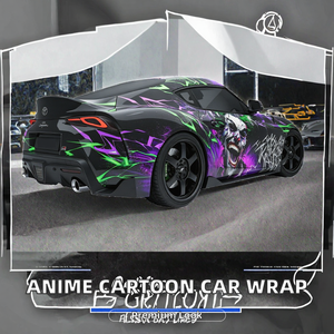 Vinilo Decorativo para Vehículos con Diseño de Personajes de Anime, de Lujo, 7.5mil, PET, con Canales de Aire, Impresión Completa para Carrocería, Venta Directa de Fábrica - Product Image 2