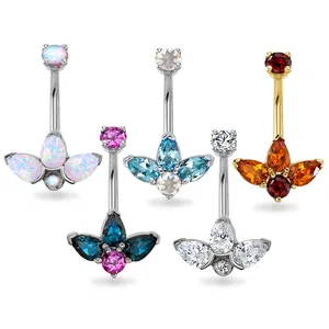 Hot Selling Mode Frau Sex Nabel Ring Bauchnabel Schmuck Pack Body Piercing Schmuck