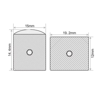 Boutons de commande de cylindre de tonalité de Volume en métal à double couche concentrique