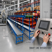 Système de convoyeur à rouleaux en acier inoxydable à vitesse réglable, résistant au feu, à l'huile et à la chaleur, pour l'emballage en usine de cartons et de caisses