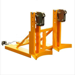 편리한 취급 도구 보조 장비를위한 720kg 용량 앵무새 부리 드럼 리프트가있는 이중 지게차 스틸 버킷 클램프 - Product Image 5
