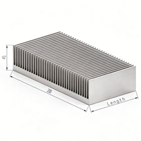 Prix d'usine 6063 T5 dissipateur de chaleur Extrusion 200(W)* 44(H)* 40(L)mm dissipateur thermique d'amplificateur haute puissance