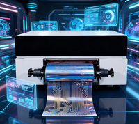 Máquina de rollo de pegatinas de inyección de tinta de 30cm, laminadora e impresora de cama plana baja 30 Uv, venta al por mayor, servicio Cm, impresora de cama plana A3 Uv Dtf