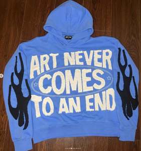 Customized Design <b>Men</b> <b>Hoodie</b> Oversize Embroidered 380gsm Pullover High Street Stylish Fleece 100% Cotton - Product Image 3