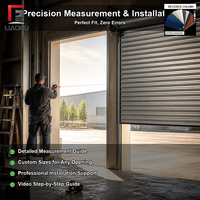 Porte à enroulement en aluminium pour balcon de villa, terrasse, protection solaire, résistante aux UV, sur mesure