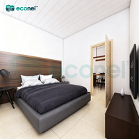 Casa Prefabricada Modular Expandible de 4 Dormitorios con Energía Solar y Diseño Ecológico para Uso en Patio Trasero, Estudio, Baño o Almacén