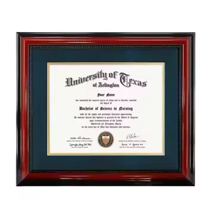 กรอบไม้เชอรี่ไม้หรูหรา A4กรอบประกาศนียบัตรจบการศึกษาไม้ที่มีสไตล์ - Product Image 2