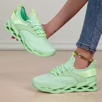 Sepatu Olahraga Wanita Grosir Custom, Sepatu Sneakers Pria Fashion, Mesh Bernapas, Sepatu Lari Musim Gugur untuk Wanita Ukuran Besar 43
