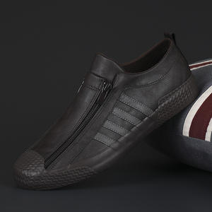 <span class=keywords><strong>Scarpe</strong></span> da ginnastica casual da uomo Flash Step 2025 Autunno, bianche con cerniera, traspiranti, con punta in microfibra e logo in pelle di cotone - Product Image 5