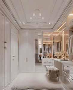 Design moderne Armoires en bois massif en métal Caractéristique lumineuse Chambre à coucher Maison Appartement Vestiaire Utilisation directe en usine Rangement meubles Salle de sport - Product Image 5