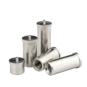 Goujons de projection en acier inoxydable et cuivre plaqué M2 M3 M4 M5 M6 avec filetage interne ISO13918 - Product Image 3