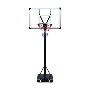 Panier de <span class=keywords><strong>basket</strong></span>-ball portable et peu encombrant avec panier à hauteur réglable, panneau arrière transparent, <span class=keywords><strong>base</strong></span> stable et rangement facile pour la salle de sport à domicile - Product Image 3