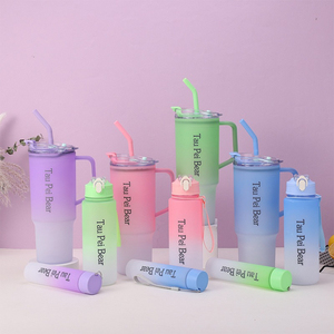 Venta caliente vaso de plástico para actividad de gimnasio al aire libre a prueba de fugas y agua potable directa 500ml gran capacidad compras en línea - Product Image 1