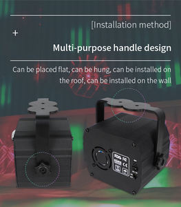 Mini Láser RGB para Fiestas, Luz DJ con 48 Patrones, Proyector de Haz de Luz Activado por Sonido con Control Remoto, IP54, 2500 Lúmenes, para Discotecas, Bares, Navidad - Product Image 6