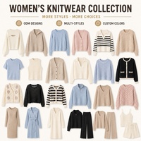 Pull en tricot décontracté pour femme, style occidental, coupe ajustée côtelée, avec logo personnalisé au dos, idéal pour l'automne/hiver – Vente en gros