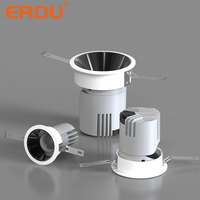 Aouerdu — Mini Spot lumineux Led carré encastrable pour le plafond, luminaire de plafond, éclairage d'intérieur, lumière Anti-éblouissement, 4x4