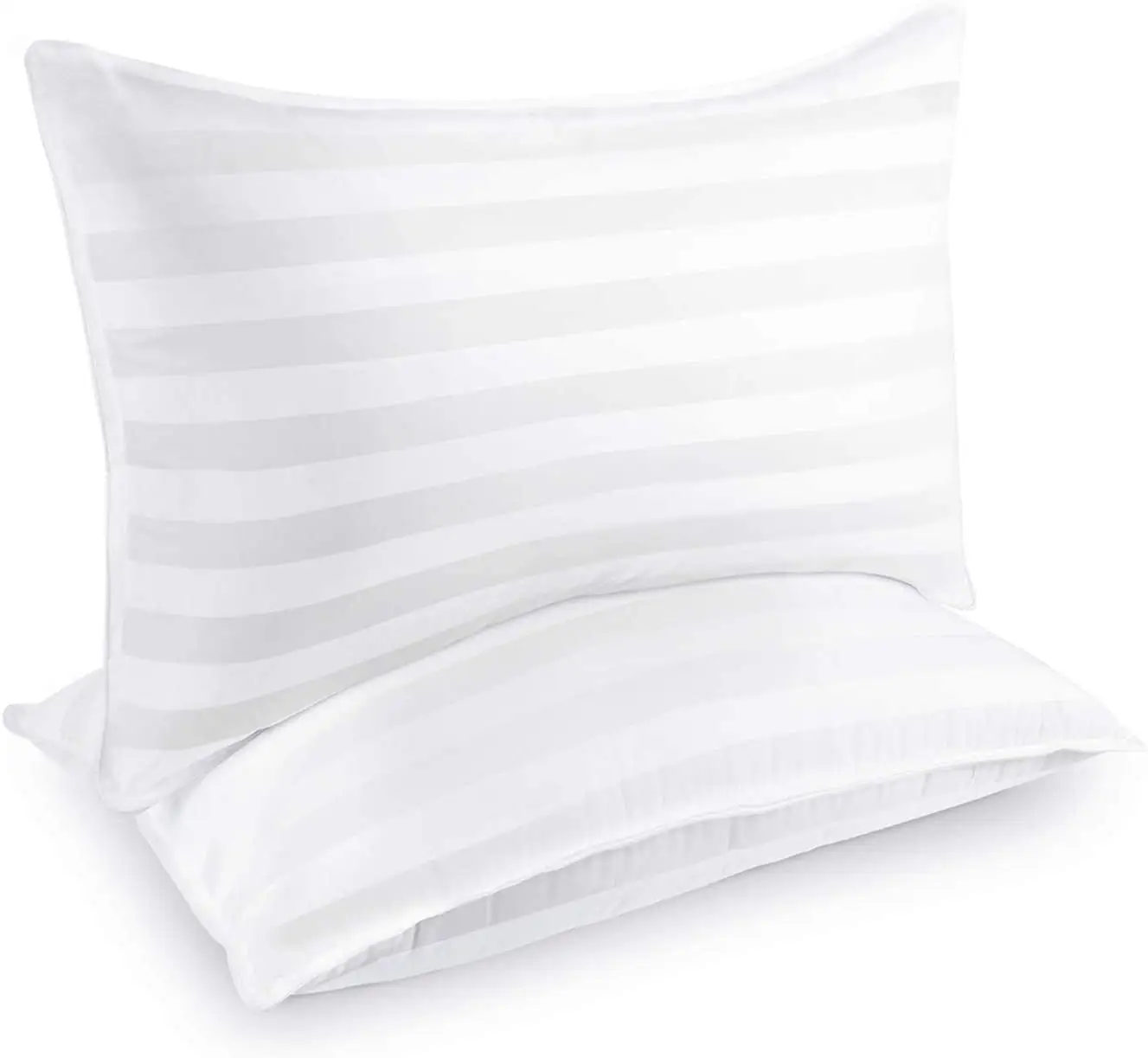 Hotel Quality Pillows for Sleeping - Luxury Plush Gel Pillow - 100% Breathable Cotton Cover