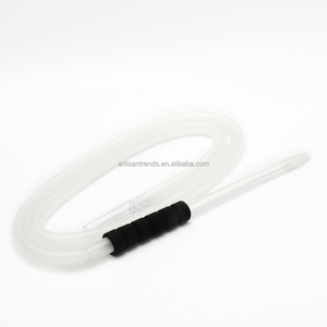 Factory Wholesale Frosted Plastic <strong>Hookah</strong> Accessories Disposable Shisha <strong>Pipe</strong> with Glass Handle and <strong>Hookah</strong> Shisha Hose - Product Image 1