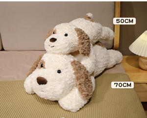 Kaliteli üretim yumuşak dolması büyük kulaklı benekli köpek oturmak peluş bebek çocuklar için hediyeler - Product Image 6