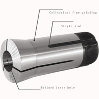 Accessoires pour machines-outils Jeu de pinces à ressort 5C de haute précision Mandrin à pince 5C Trou carré Trou hexagonal Trou rond