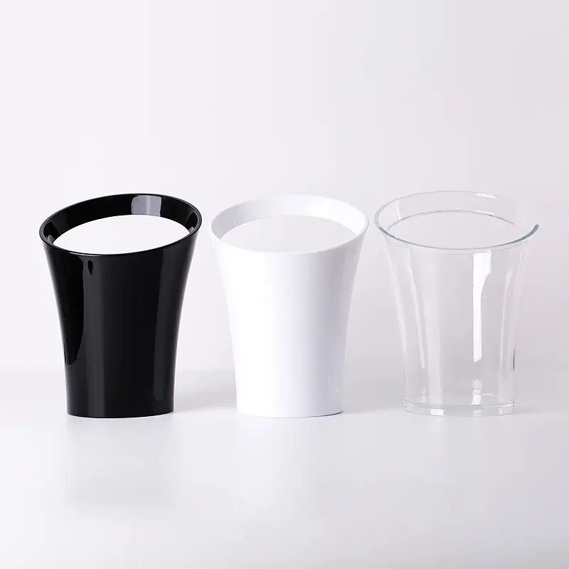 Oem Costom लोगो नए सीमित संस्करण डिजाइन प्लास्टिक एक्रिलिक सफेद बर्फ इंपीरियल शैंपेन बर्फ बाल्टी के लिए बोतल कूलर पार्टी बार
