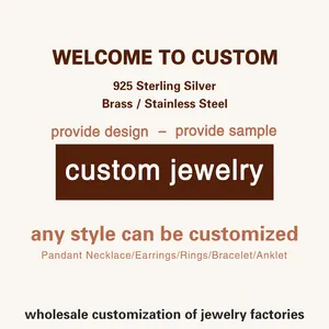 Collar de joyería Y2K personalizado, joyería de oro macizo de 14K Halskette, collares de plata 925 de conejito personalizados, joyería de oro Vermeil