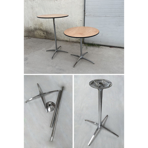 Table ronde en bois pour banquet, mariage, cocktail, dessus en contreplaqué, Bjflamingo, commerciale, extérieure, ronde, pour bars et espaces intérieurs - Product Image 2