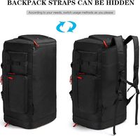 Sac de voyage week-end personnalisé grand format, sac à dos de sport 70L, sac de sport robuste avec compartiment à chaussures pour hommes