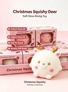 Nouveau jouet anti-stress en forme de cerf de Noël, jouet à presser à récupération lente - Product Image 4