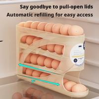 Distributeur automatique d'œufs, boîte de rangement pour œufs en PP multicouche, organisateur antibactérien pour porte latérale de réfrigérateur