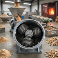 Machine à granulés de biomasse TOPS 22 kW 380 V pour sciure de bois, avec moteur et matrice plate, pour la fabrication de granulés de paille et d'herbe