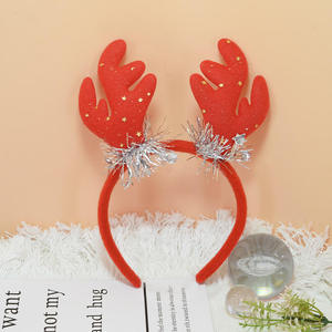 Bandeau de Noël Accessoires pour <span class=keywords><strong>cheveux</strong></span> pour enfants Cadeau de fête Bandeau de <span class=keywords><strong>cheveux</strong></span> en bois de <span class=keywords><strong>cerf</strong></span> pour femmes Filles Fête - Product Image 1