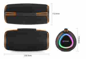 OEM/ODM Portable IPX4 for Party BT5.3 4000mAh Dual 20W RGB LED <b>Light</b> ABS Fabric Mesh <b>Bluetooth</b> <b>Speaker</b> for Outdoor Camping - Product Image 5