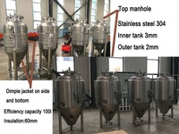 Fermenteur conique professionnel de brasserie à la maison SUS304 100L CE