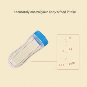 Cucharas de Silicona para Bebé Libres de BPA, Tapa Antipolvo, Biberón para Alimentos Complementarios con Bolsa, Piezas y Accesorios - Product Image 4