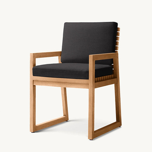 Nórdico Hotel al aire libre mesa y sillas Villa piscina muebles de exterior Resort Patio comedor sillas de teca conjunto impermeable sillas de jardín - Product Image 6