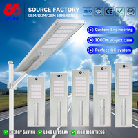 Éclairage solaire LED tout-en-un de haute qualité pour parking extérieur, indice de protection IP65, 35W 40W 45W 50W 60W 70W 90W 110W