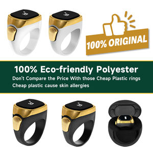 Anillo Inteligente Zikr Ringsmart, Reloj de Salud para Hombres Musulmanes, Contador de Oraciones con Hora de la Meca, Contador de Perlas Inteligente, Anillo Religioso - Product Image 4