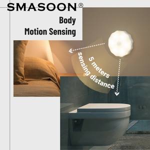 Kablosuz insan vücudu indüksiyon manyetik gece lambası şarj Led küçük sevimli Led gece lambası lamba kapalı hareket sensör ışıkları - Product Image 5