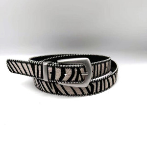 Ceintures de luxe Yonger en crin de cheval, style cowboy, avec fourrure <span class=keywords><strong>amovible</strong></span> et diamants, pour femmes, marque privée, ceintures roses à strass - Product Image 3