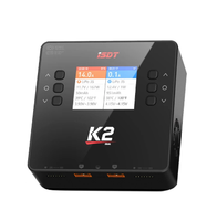 Venta de Fábrica: Cargador/Descargador de Baterías Lipo ISDT K2 AC 200W DC 500Wx2 20A de Doble Canal con Balanceo para Baterías Lipo, NiMh y Pb