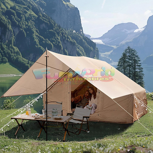 Carpa de aire de 4 estaciones, carpa inflable familiar para acampar al aire libre, tela Oxford impermeable, carpas inflables individuales portátiles para casa - Product Image 4