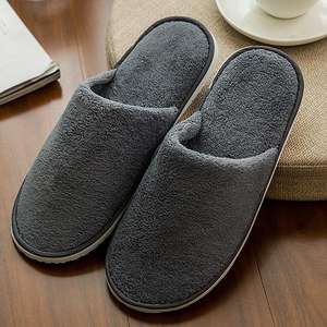 Pantofole Personalizzate con Logo, Chiusa in Punta, Lussuose ed Economiche, Morbide <span class=keywords><strong>Ciabatte</strong></span> per Hotel, Spa, <span class=keywords><strong>Ospiti</strong></span>, Usa e Getta in Cotone Corallo - Product Image 5