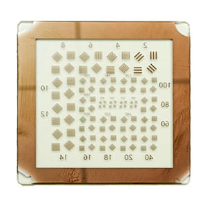 Placa de prueba de resolución óptica de retícula de vidrio óptico, placa de calibración Opencv, Visión de máquina objetivo, placa de calibración <span class=keywords><strong>Halcon</strong></span> CircleGrid - Product Image 5