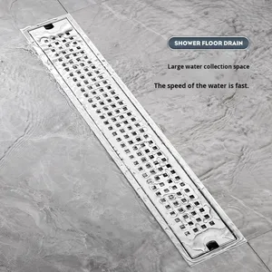 Custom Cross-Border 304 Stainless Steel Square Extended Deodorizing Filter Floor <b>Drain</b> Anti-Odor Light Luxury Balcony Thickened - Product Image 3