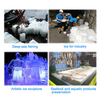 Machine à glace en blocs industrielle à refroidissement direct de 3 tonnes par jour avec compresseur et pompe PLC, économie d'énergie, prix usine, qualité alimentaire